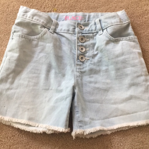 children’s place light washed denim shorts - Picture 3 of 3